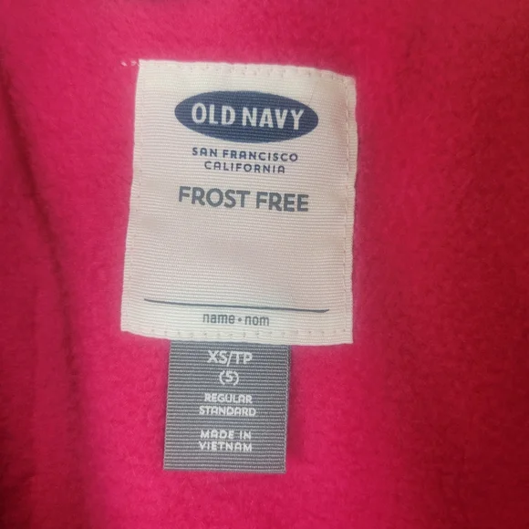 Old Navy Girls Winter Puffer Coat Pink Size 5t - Picture 2 of 5